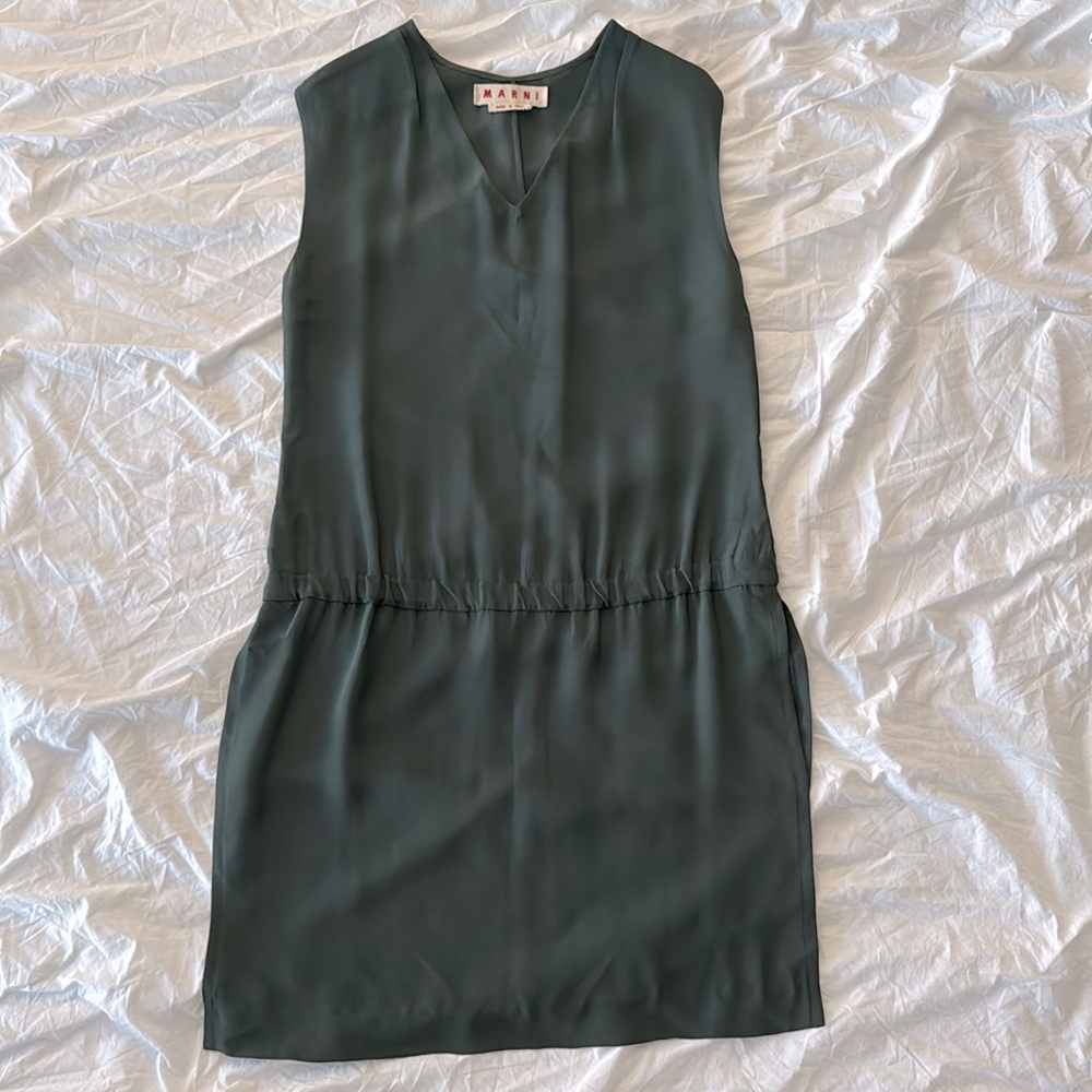 MARNI Forest Green Tunic Top/Dress